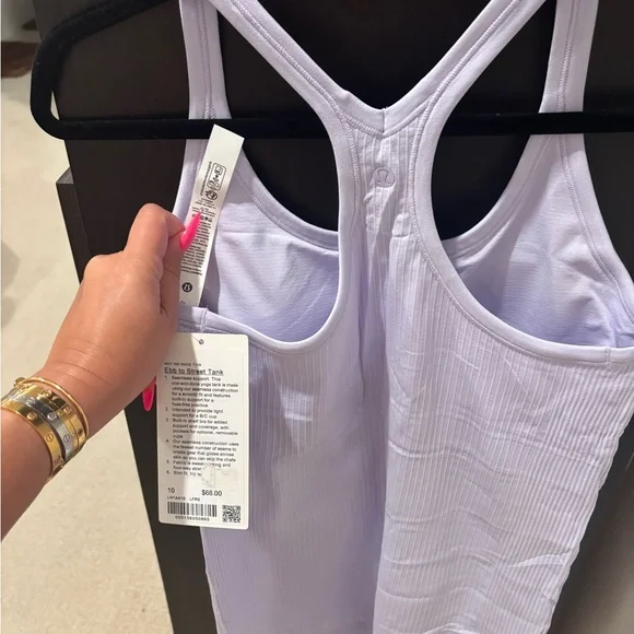 Lululemon Ebb to Street to Tank in Lavender Frost 
Size 10 - Picture 3 of 6
